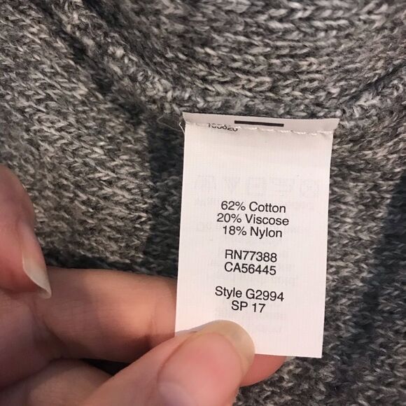 Madewell Side-Lace Open Cardigan Sweater in grey - Picture 8 of 8